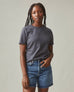 Women's Vintage Crew Tee - Washed Metropolitan Grey